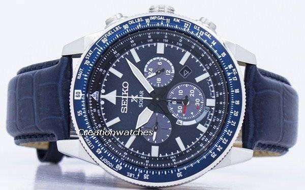 Seiko Prospex Solar Chronograph SSC609 SSC609P1 SSC609P Men's Watch