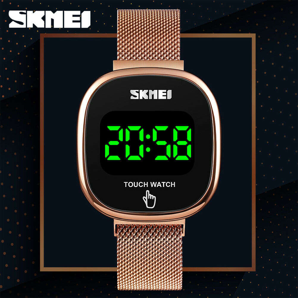 SKMEI Japan Movement Digital Men's Watch LED Touch Screen Women Watches 1589 17 - Rose Gold