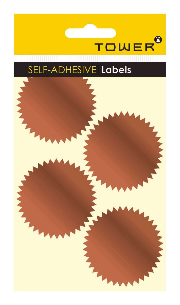 60mm Bronze Notarial Seal Stickers