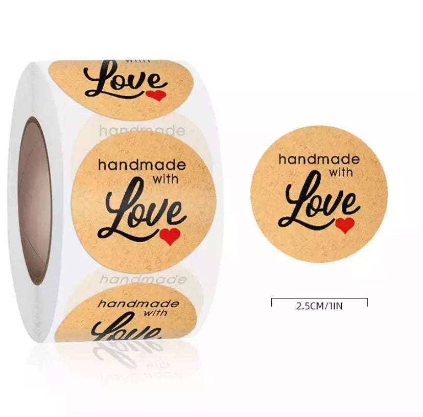 Handmade with Love (500) stickers