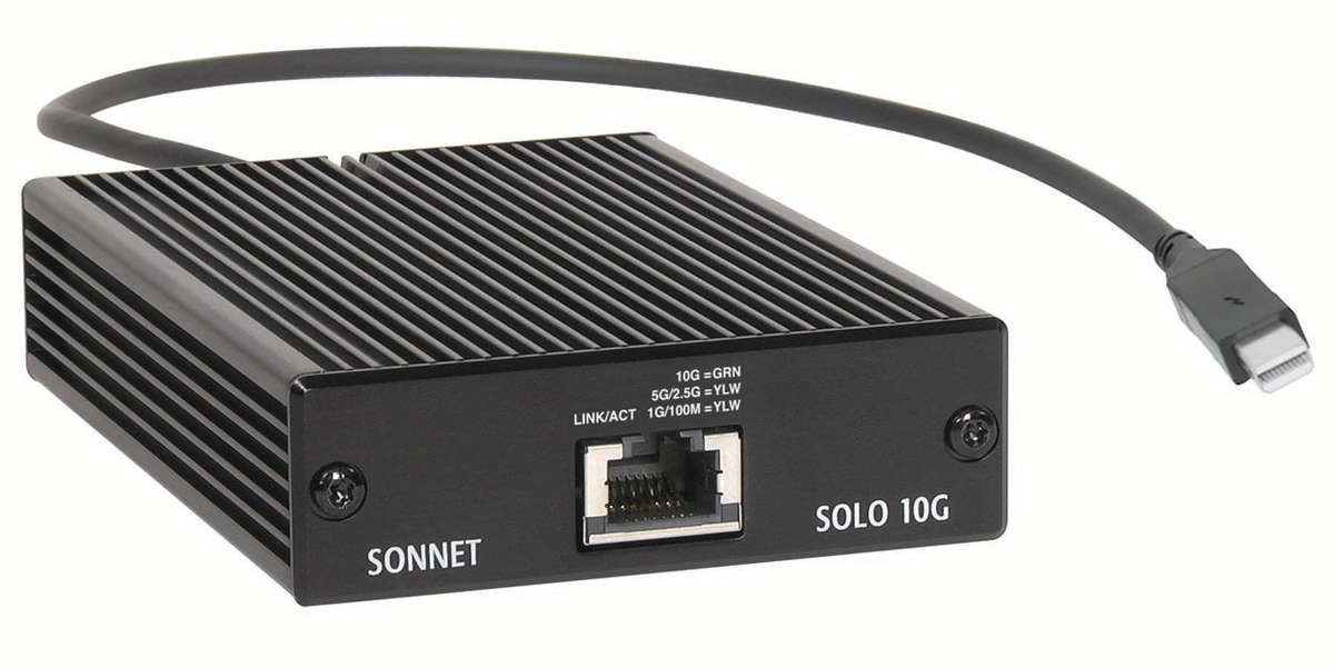Sonnet Solo10G Thunderbolt 2 to 10GBASE-T Ethernet Adapter