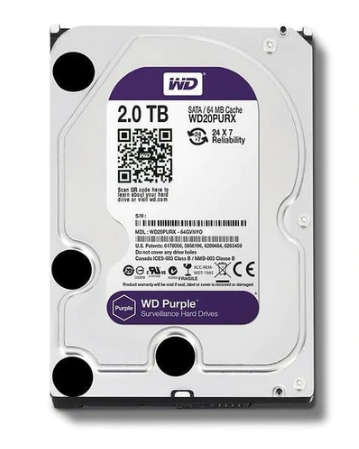 WD PURPLE 2TB 5400RPM SATA 6GBS 256MB CACHE 3.5 INTERNAL HDD