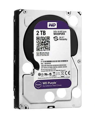 WD PURPLE 2TB 5400RPM SATA 6GBS 256MB CACHE 3.5 INTERNAL HDD