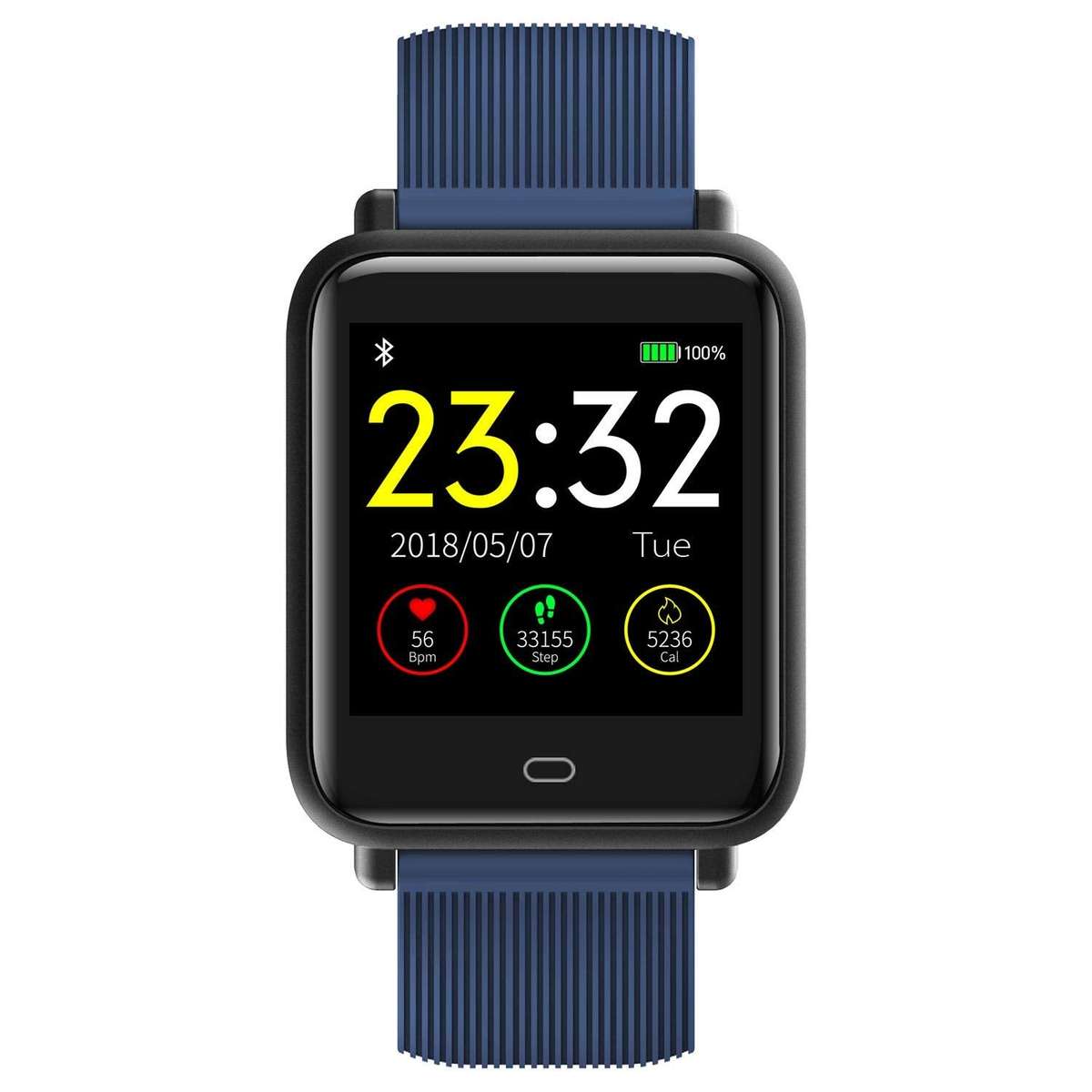 Q9 Bluetooth Smart Watch with Heartrate Monitor - Black