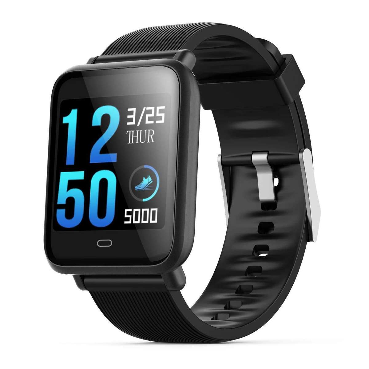 Q9 Bluetooth Smart Watch with Heartrate Monitor - Black