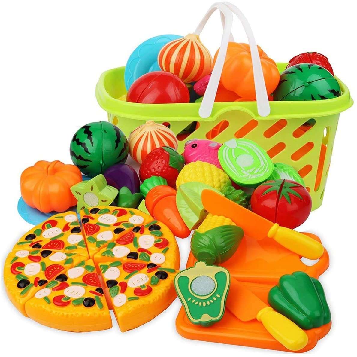 JuniorFX Fruit and Vegetable Grocery Basket Set