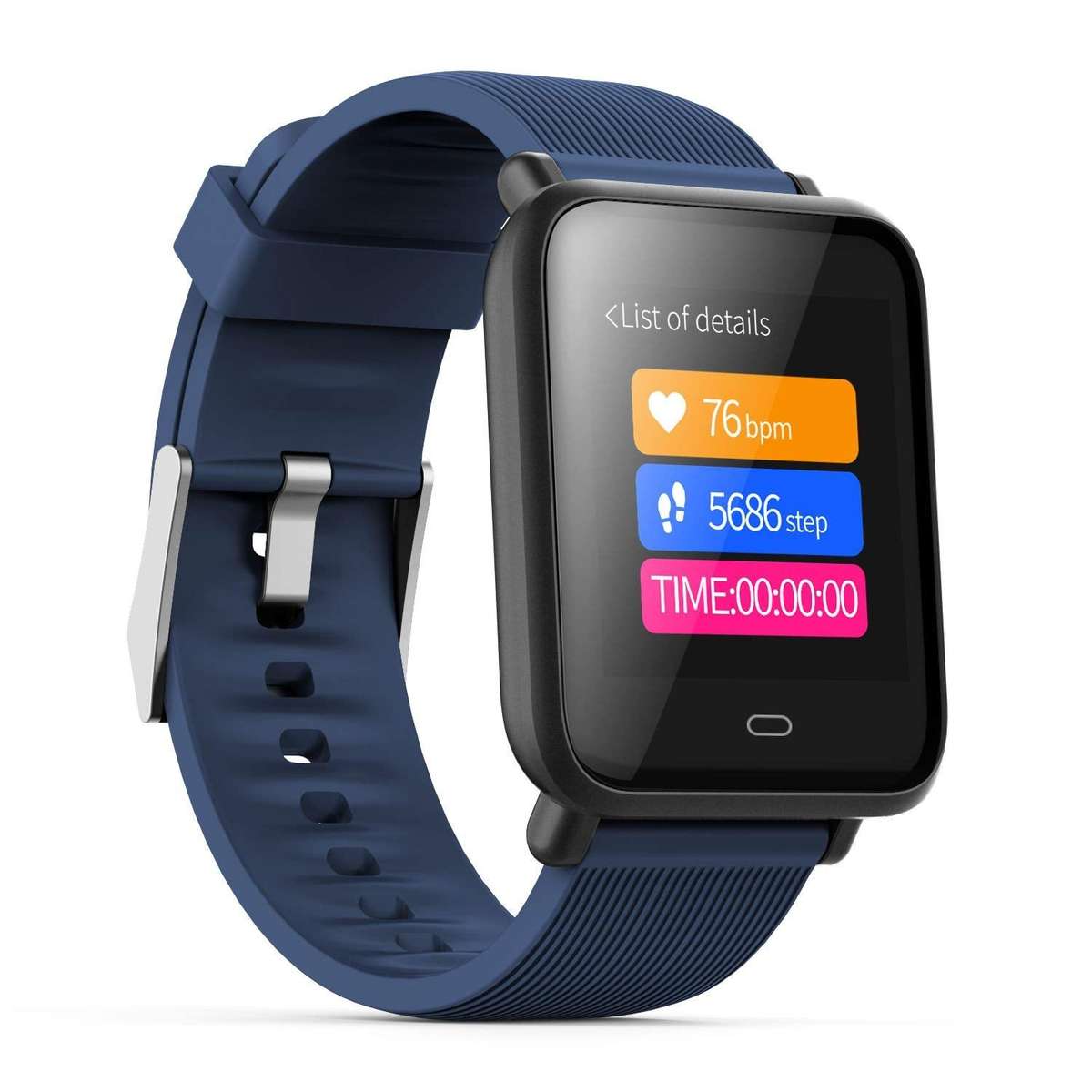 Q9 Bluetooth Smart Watch with Heartrate Monitor - Black