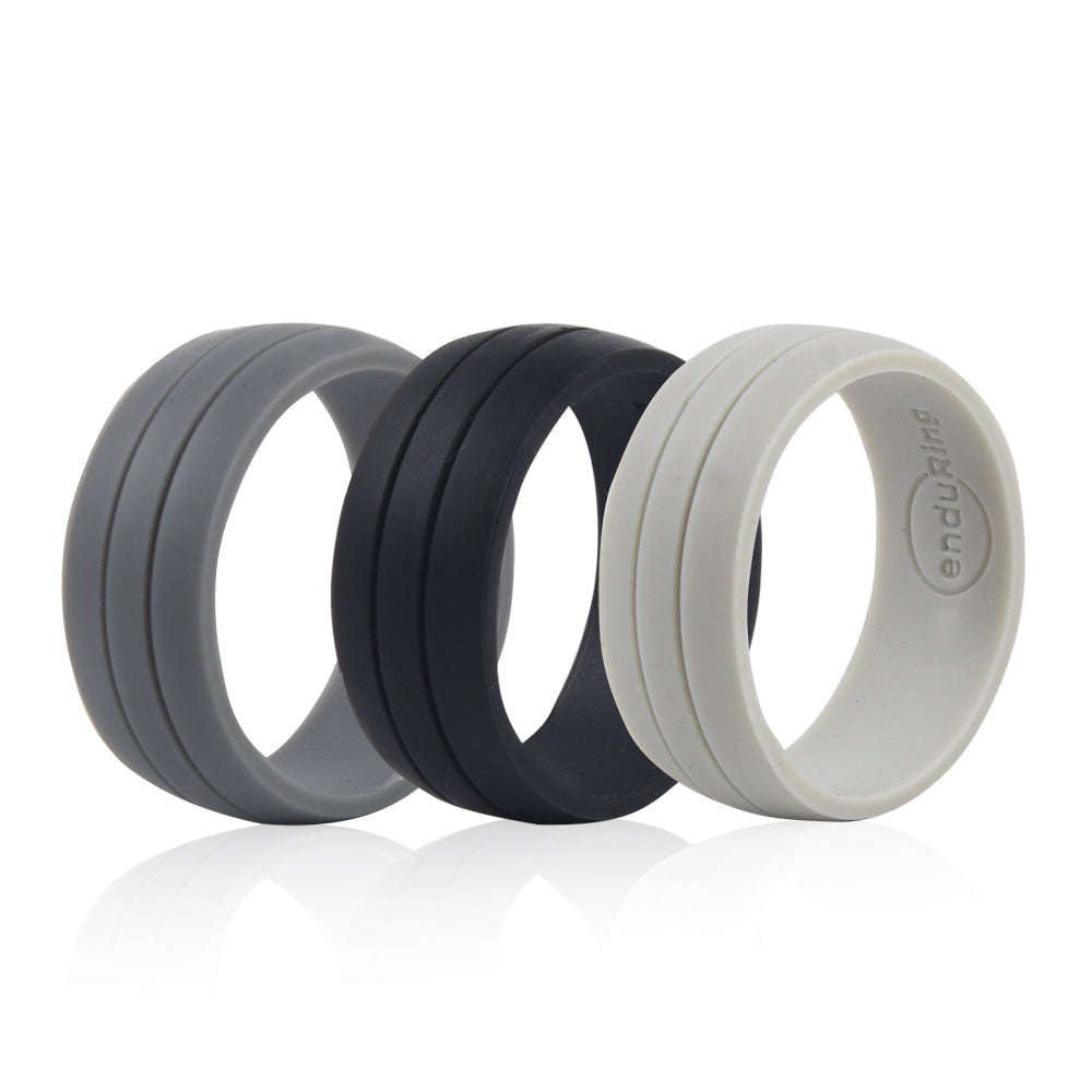 Enduring Silicone Band Double Stripe - 3 pack