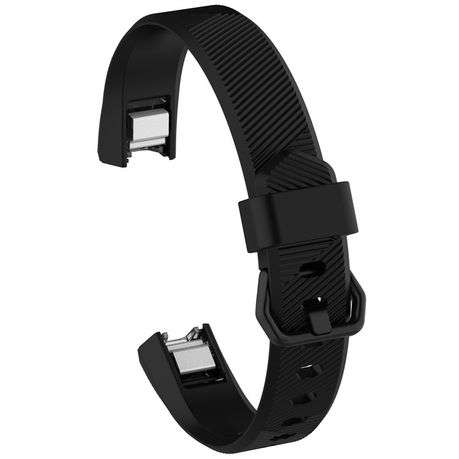 Linxure Fitbit Alta HR Silicone Replacement Strap - Small - BLACK