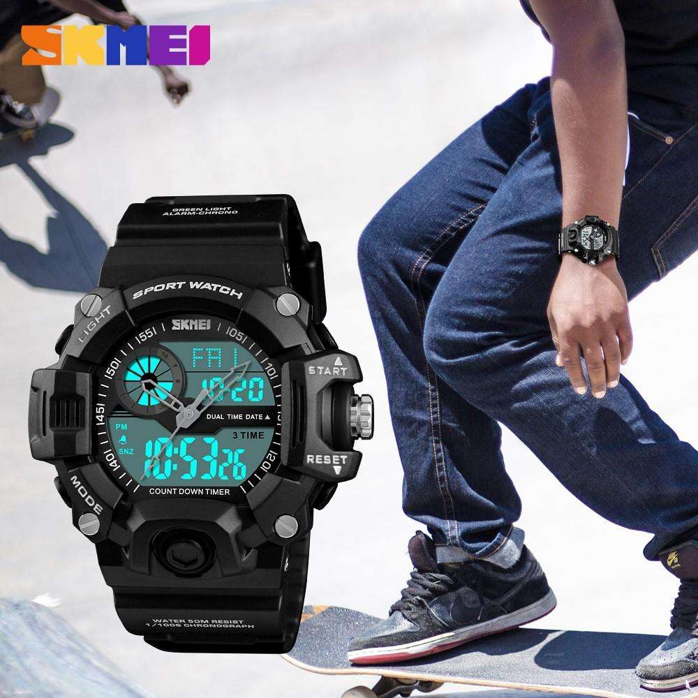 SKMEI Waterproof Alarm Bluetooth Sports Watch- 1331