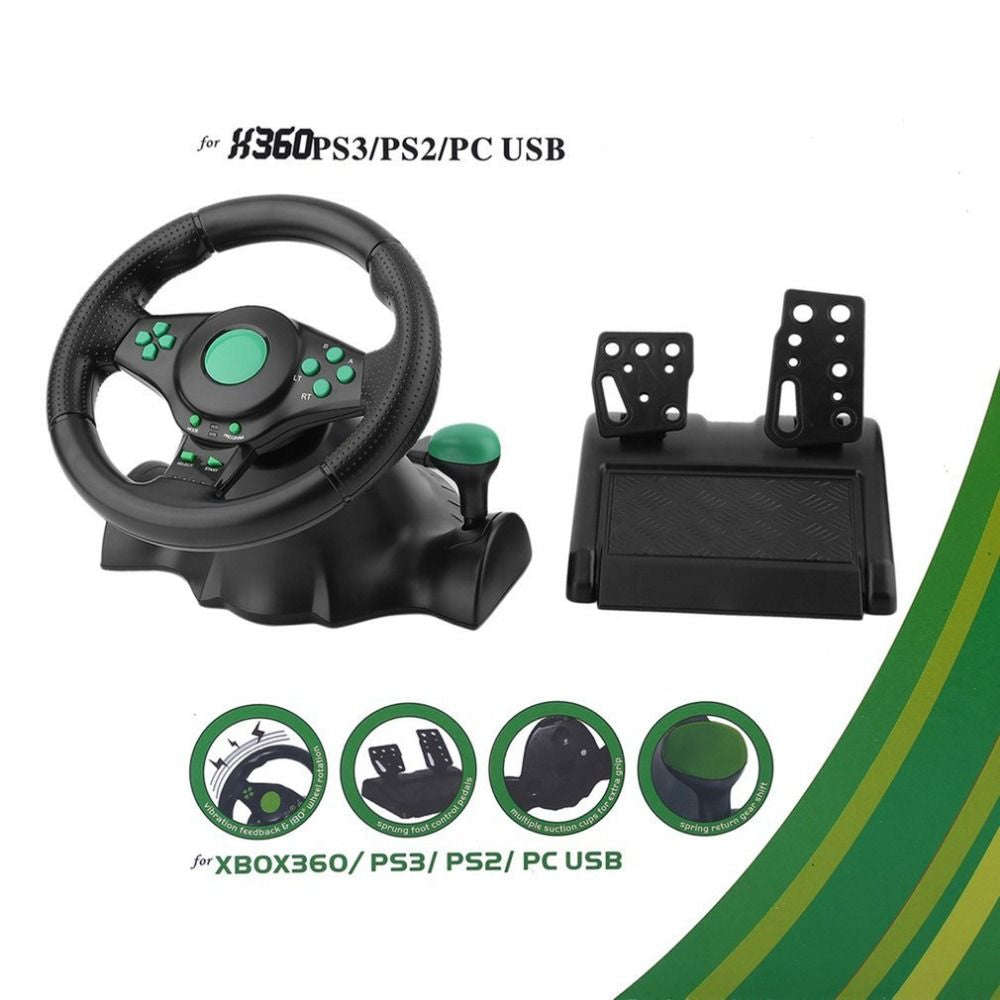 Steering Wheel 4 in 1 for PC, XBOX 360, PS3 and PS2