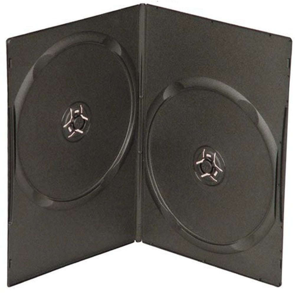 7MM DVD Double Case Black (100 Pack)