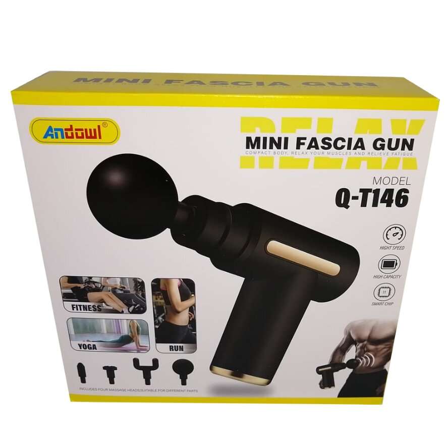Mini Fascia Gun Muscle Pain Relief- QT-146 - Black