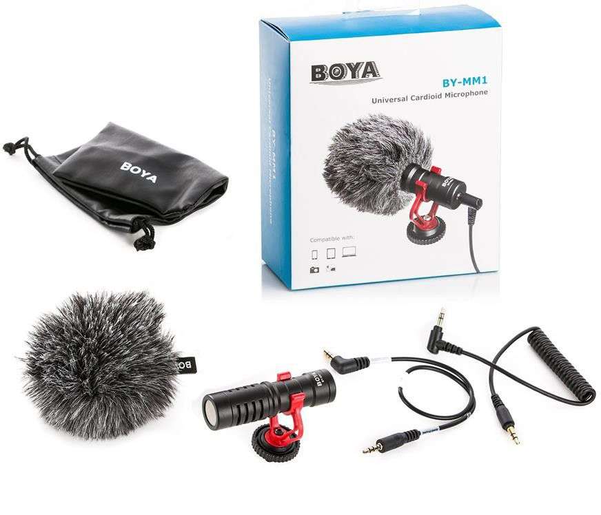 Boya BY-MM1 Cardioid Condenser Microphone- Black