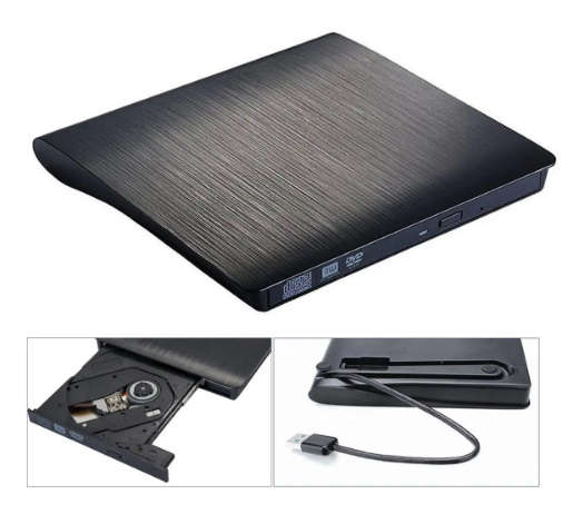 USB Slim External Portable DVD-RW Drive - 3.0