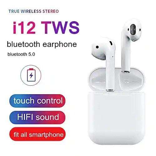 i12 TWS wireless earphones With Charging Case