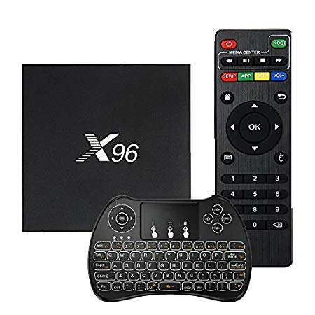 X96 Max+ Android TV Box With Free Backlit Keyboard