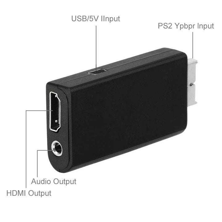 PS2 TO HDMI CONVERTER ADAPTER WITH 3.5MM AUDIO OUTPUT