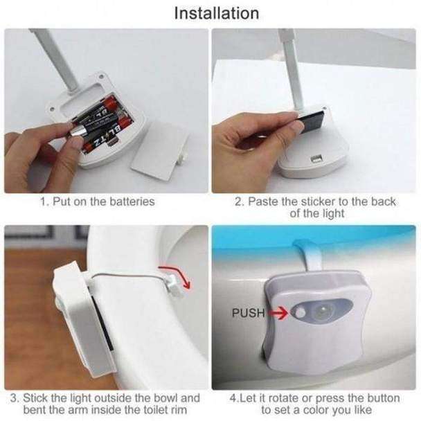 LED Toilet Night Light Motion Activated