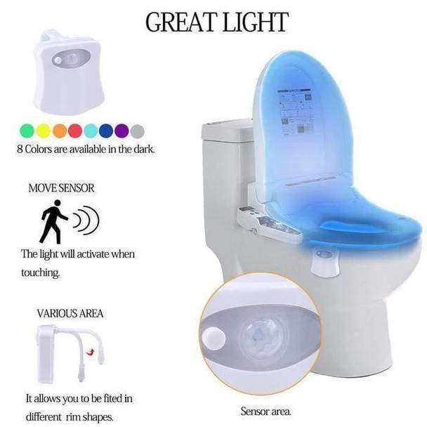 LED Toilet Night Light Motion Activated