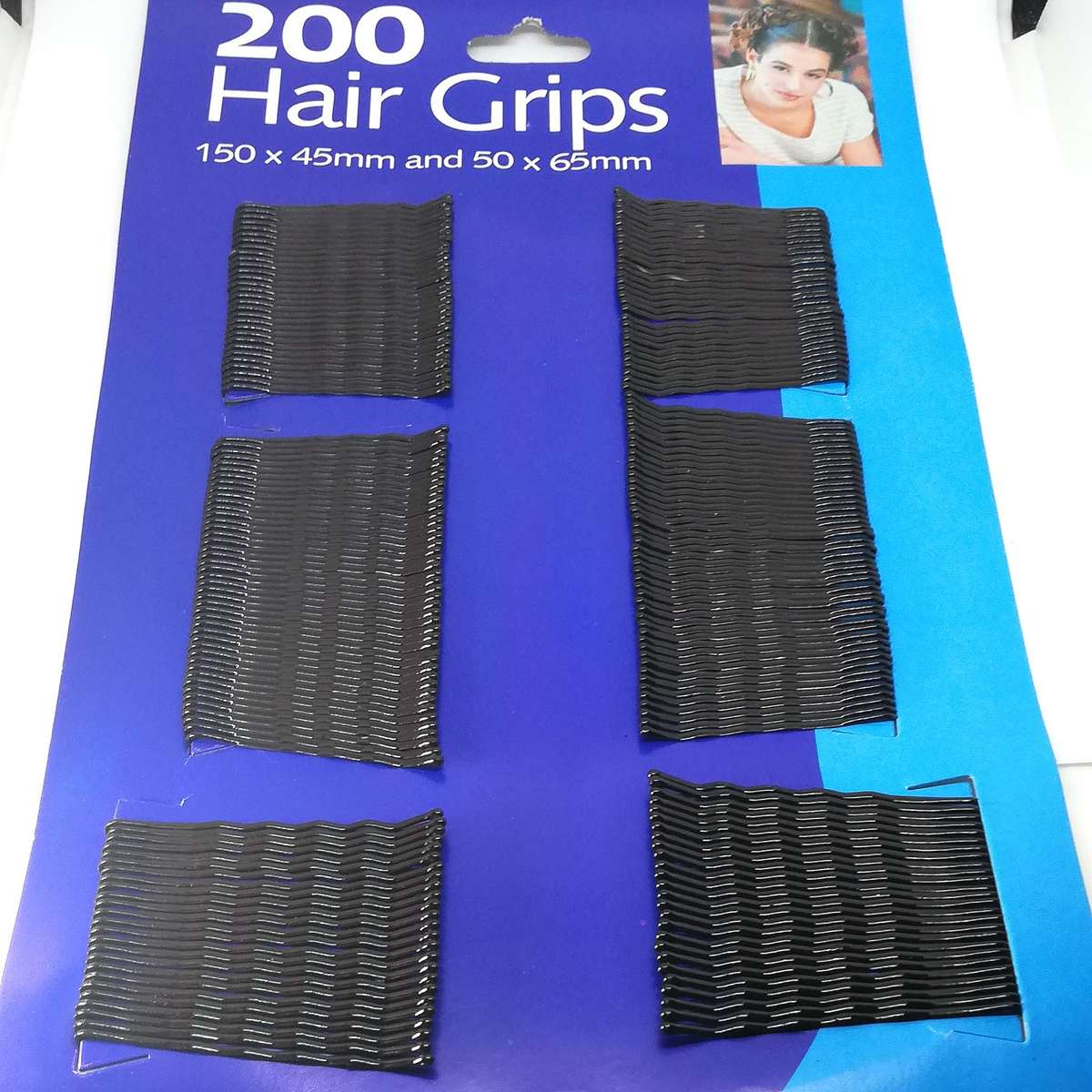200 Black Hair Grips
