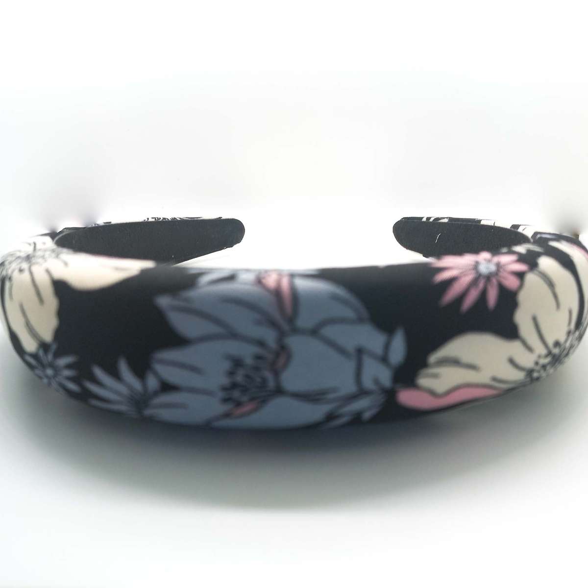 Black & White Floral Alice Band