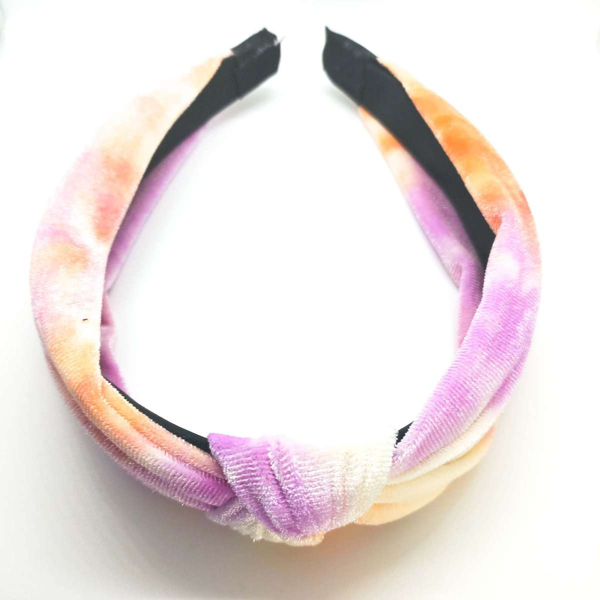 Velvet Turban Inspired Alice Band-Lilac Orange