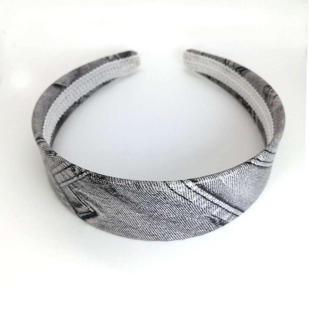 Alice Band Jeans Print Grey