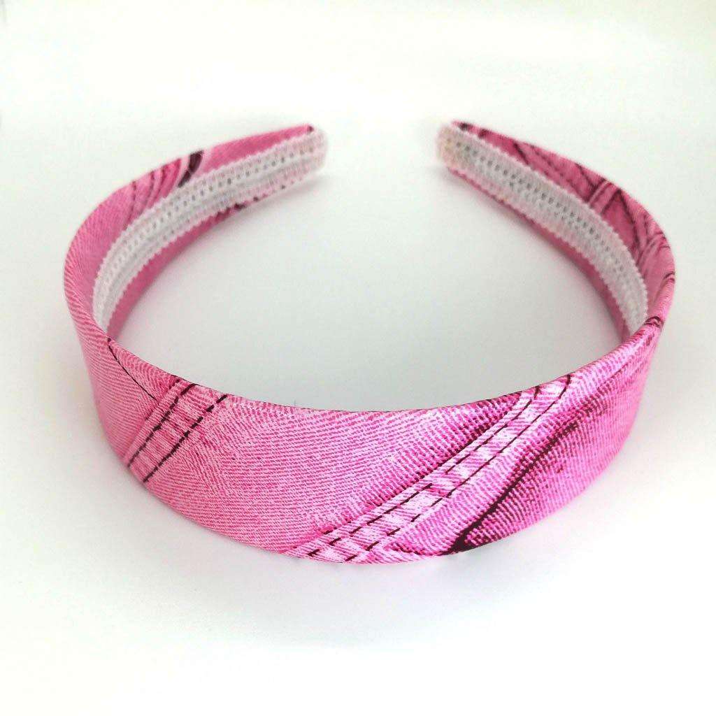 Alice Band Jeans Print Pink