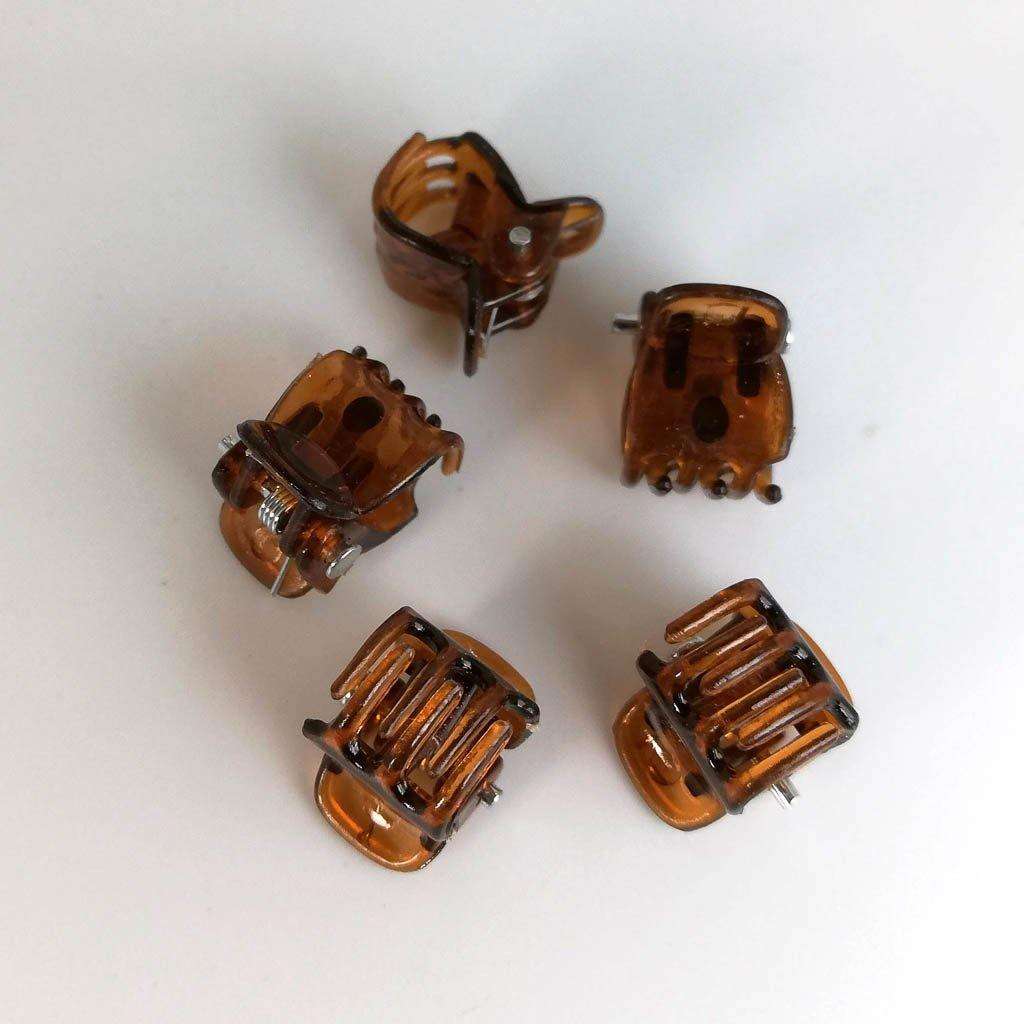 Mini Hair Grips Brown (10 pack)