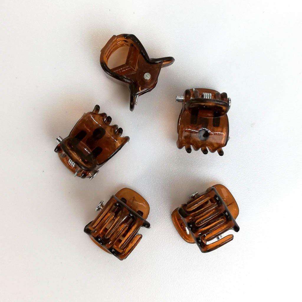 Mini Hair Grips Brown (10 pack)