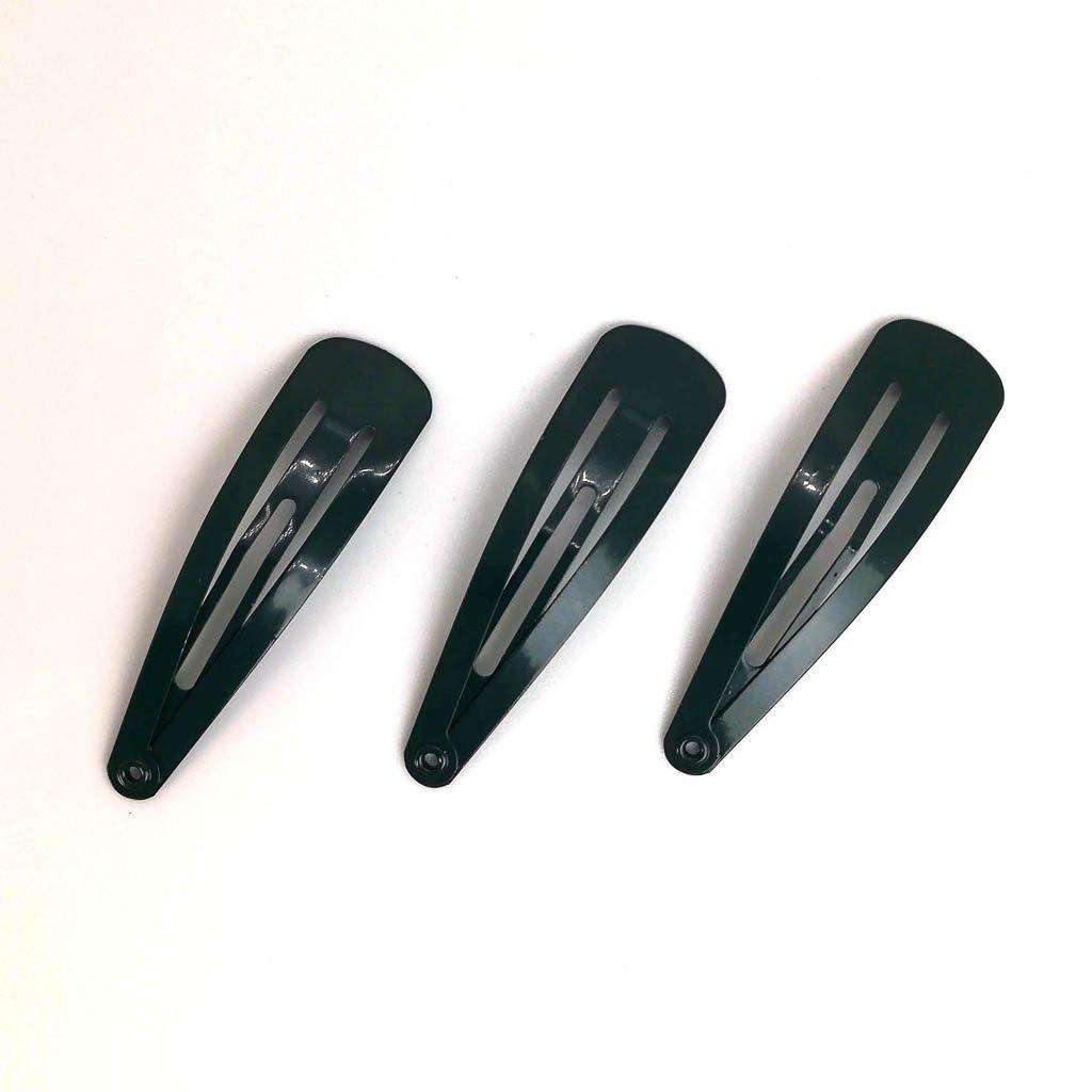 Hair Clips [(3 pack) (Variety of Colors)] - Dark Green