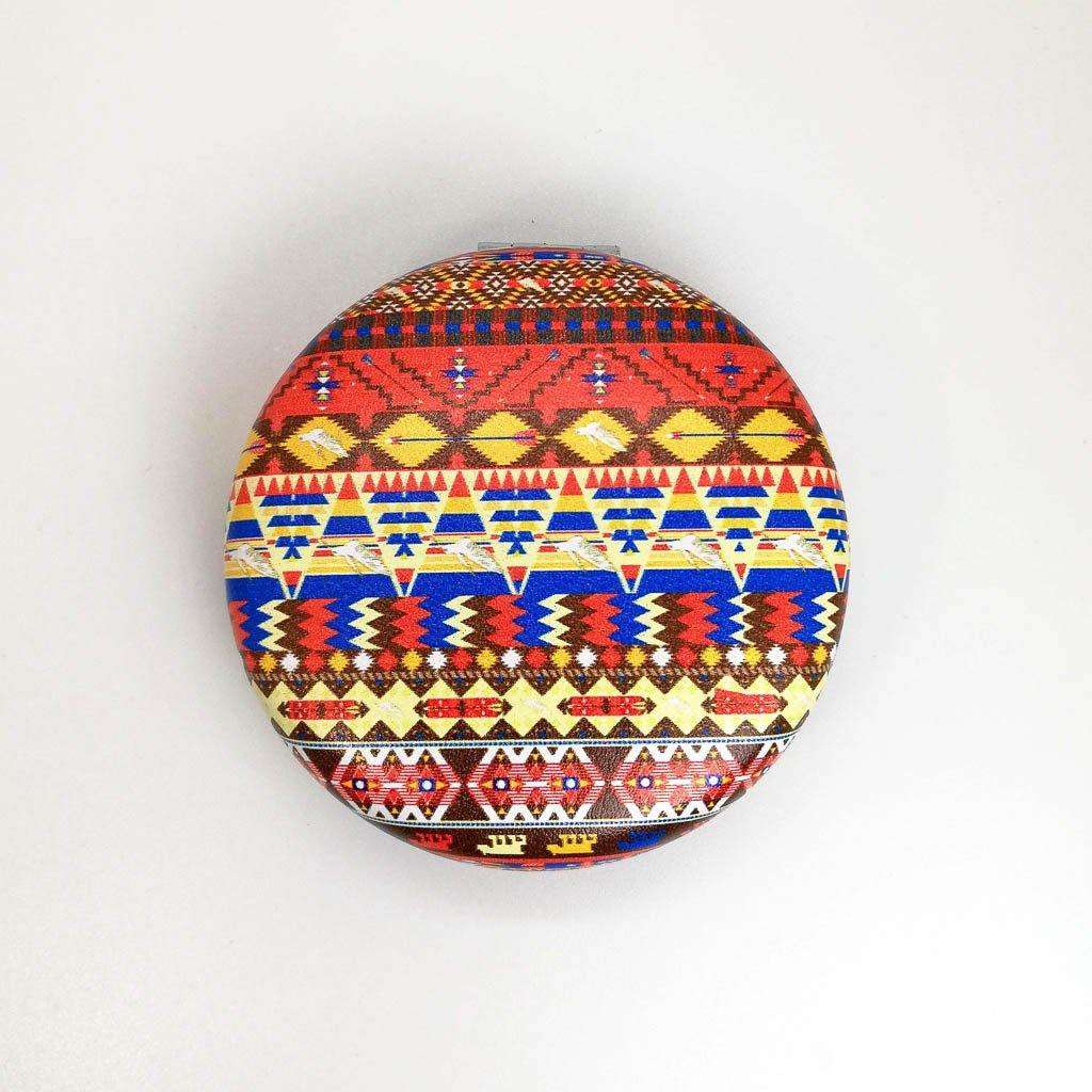 Round Designer Compact Mirror- Print
