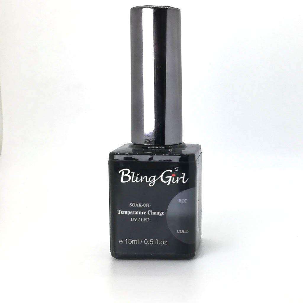 Bling Girl Temperature Change Nail Polish (Grey/Charcoal) 53