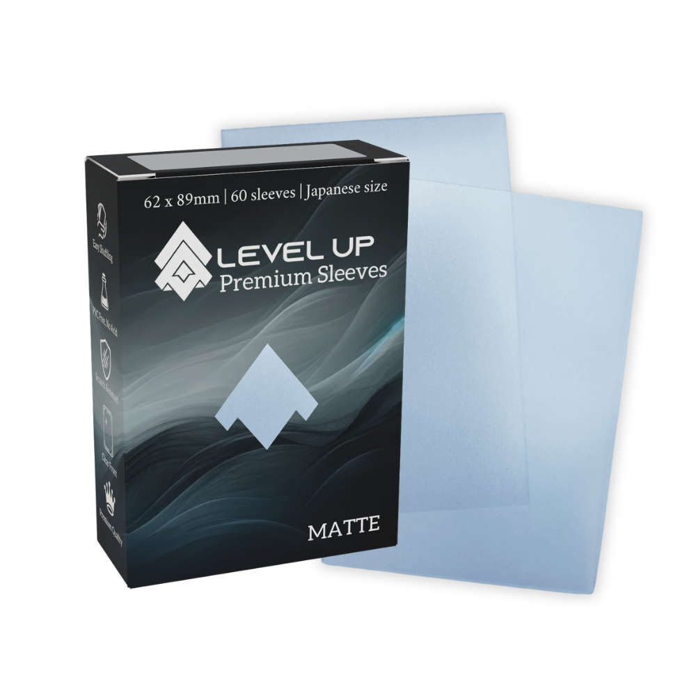 Level Up Premium Sleeves | Japanese Size | Clear Matte