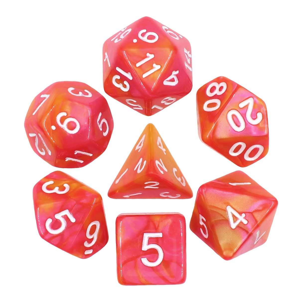 (Rose Red+Orange) Blend Color Dice