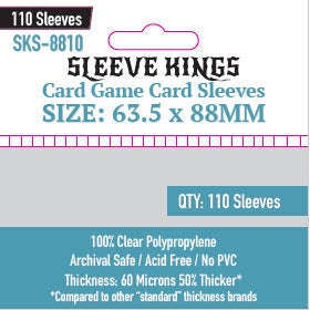 Sleeve Kings | Card Game Sleeves (Size 63.5 x 88 mm)