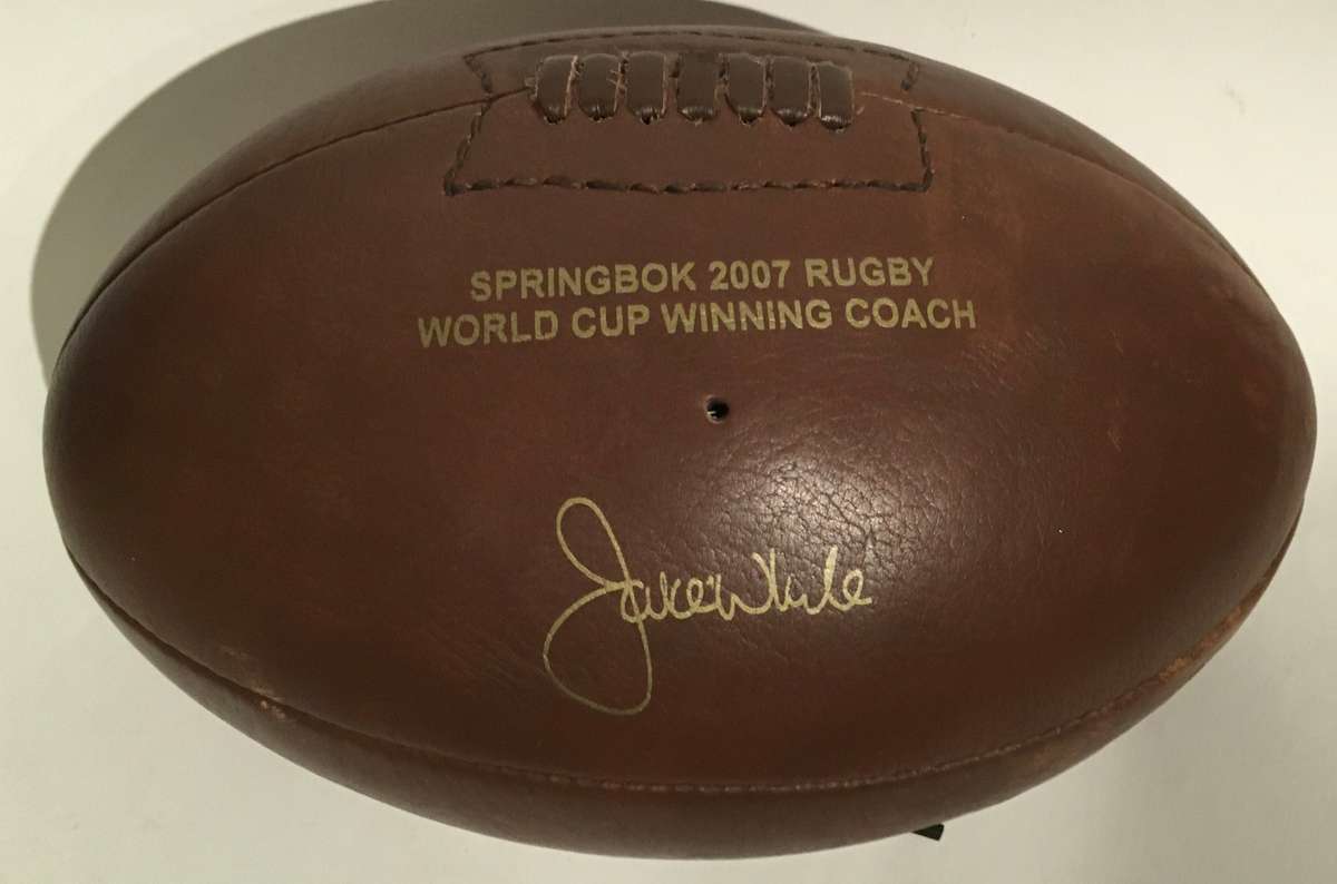 Springbok Rugby Ball - Genuine leather - Jake White 3007 world cup winning coach