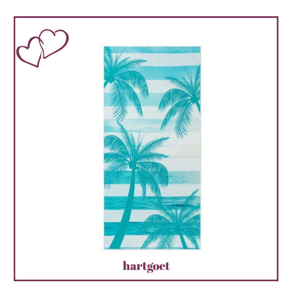 Beach Towel - Aqua Palms