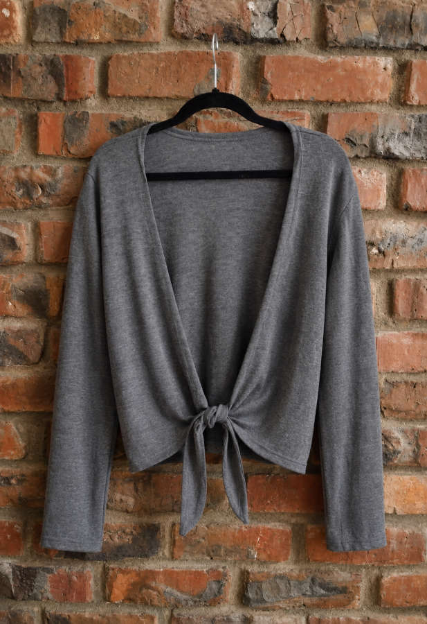 Charcoal Bolero Cardigan