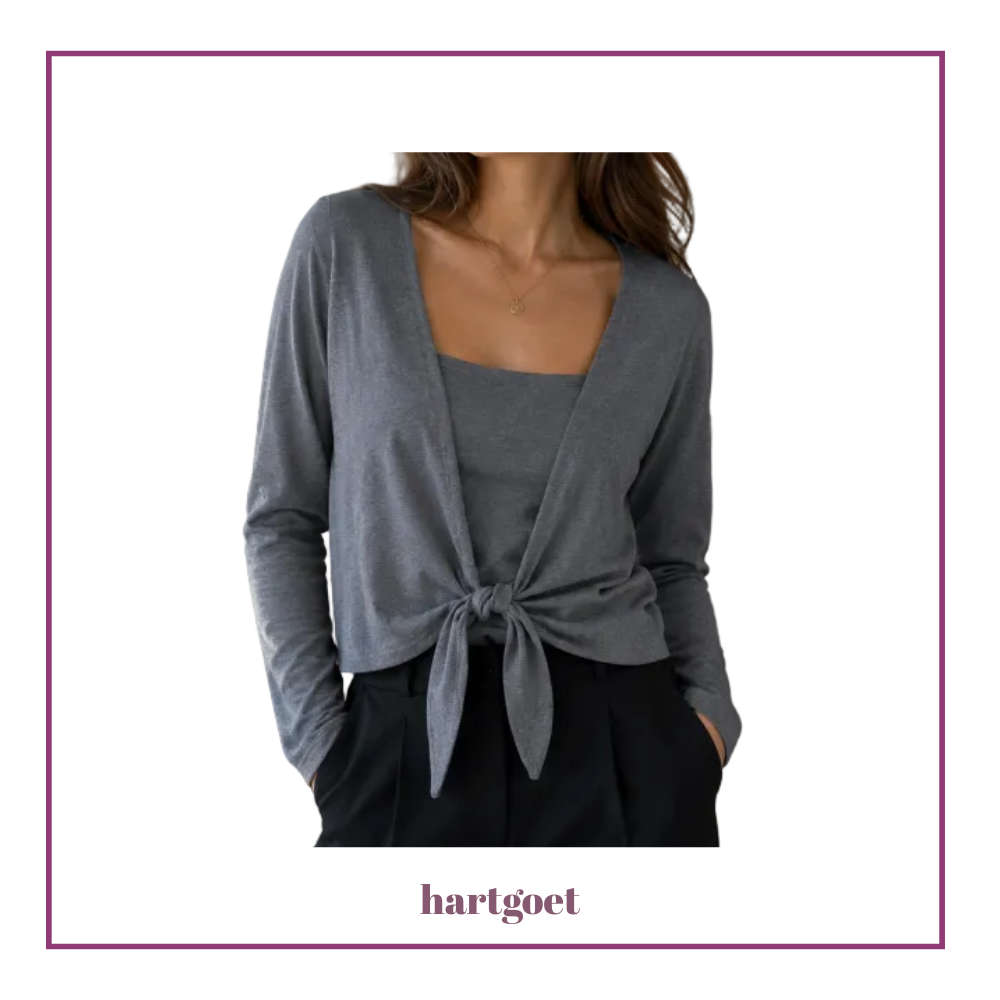 Charcoal Bolero Cardigan