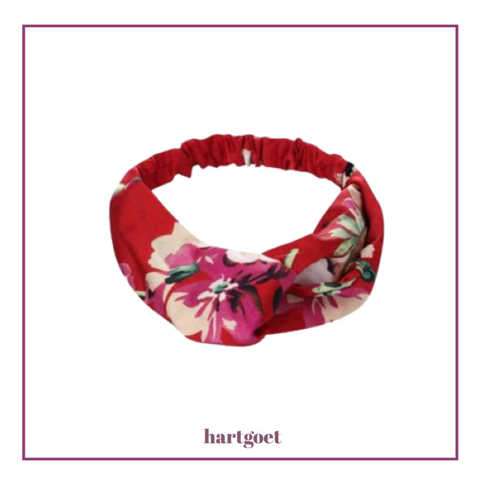 Headband - Summer Floral - Red