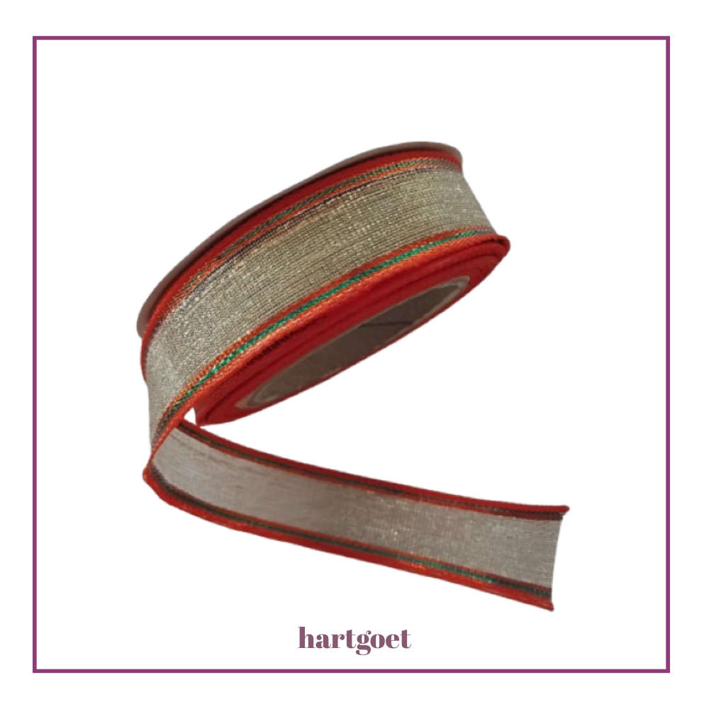 Ribbon - Gold & Red