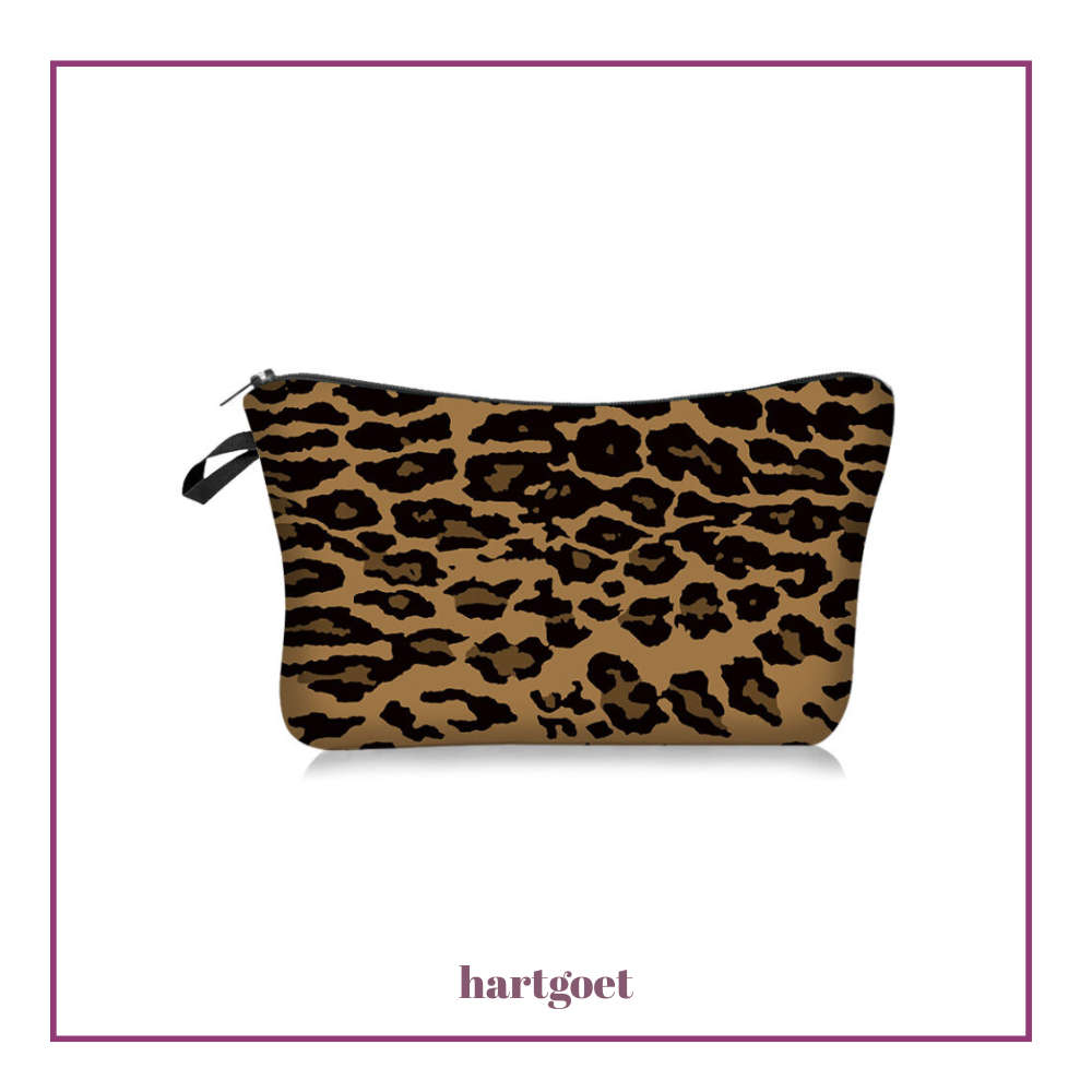 Cosmetic Bag  Leopard Print