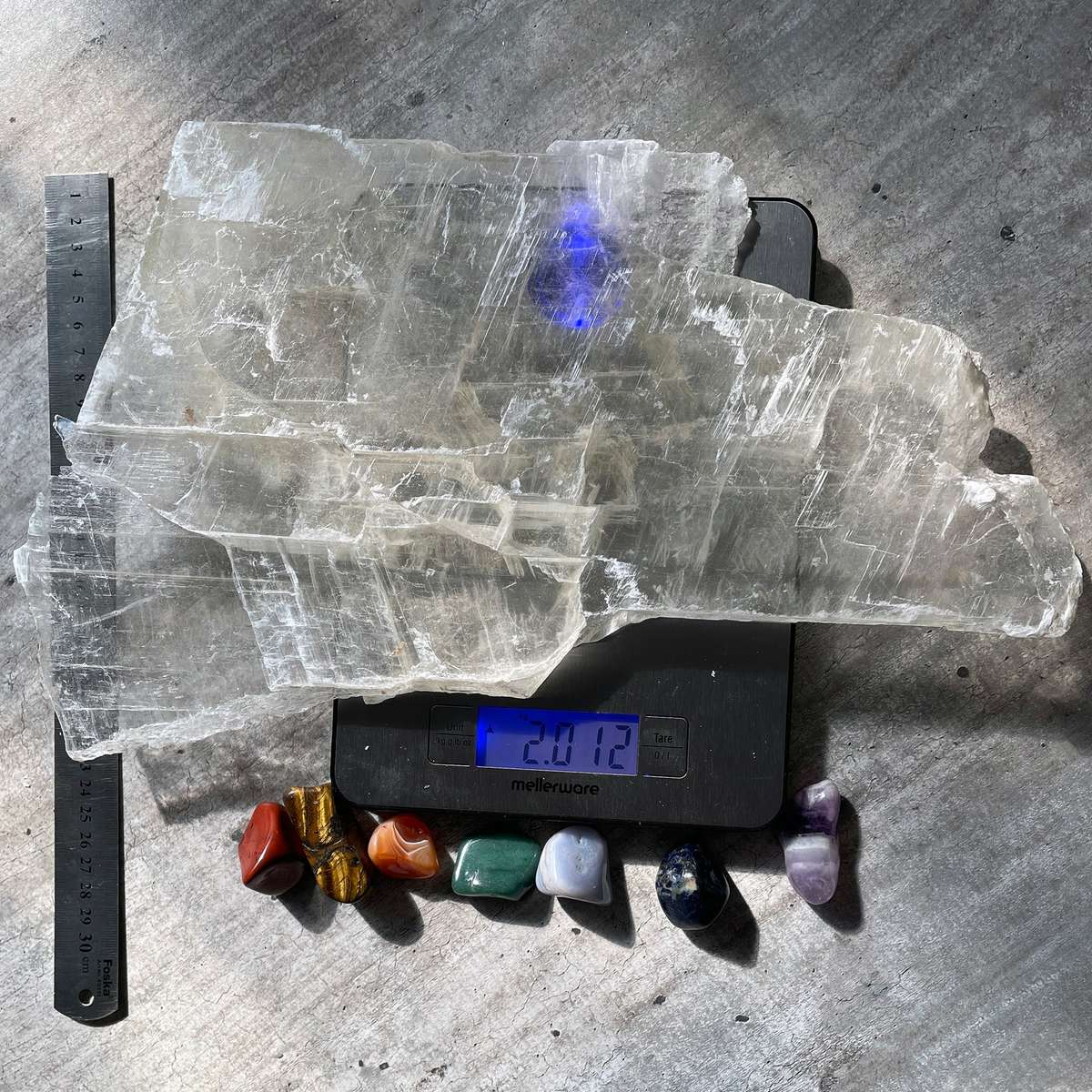 Selenite Slab - Charging plate (2.01kg)