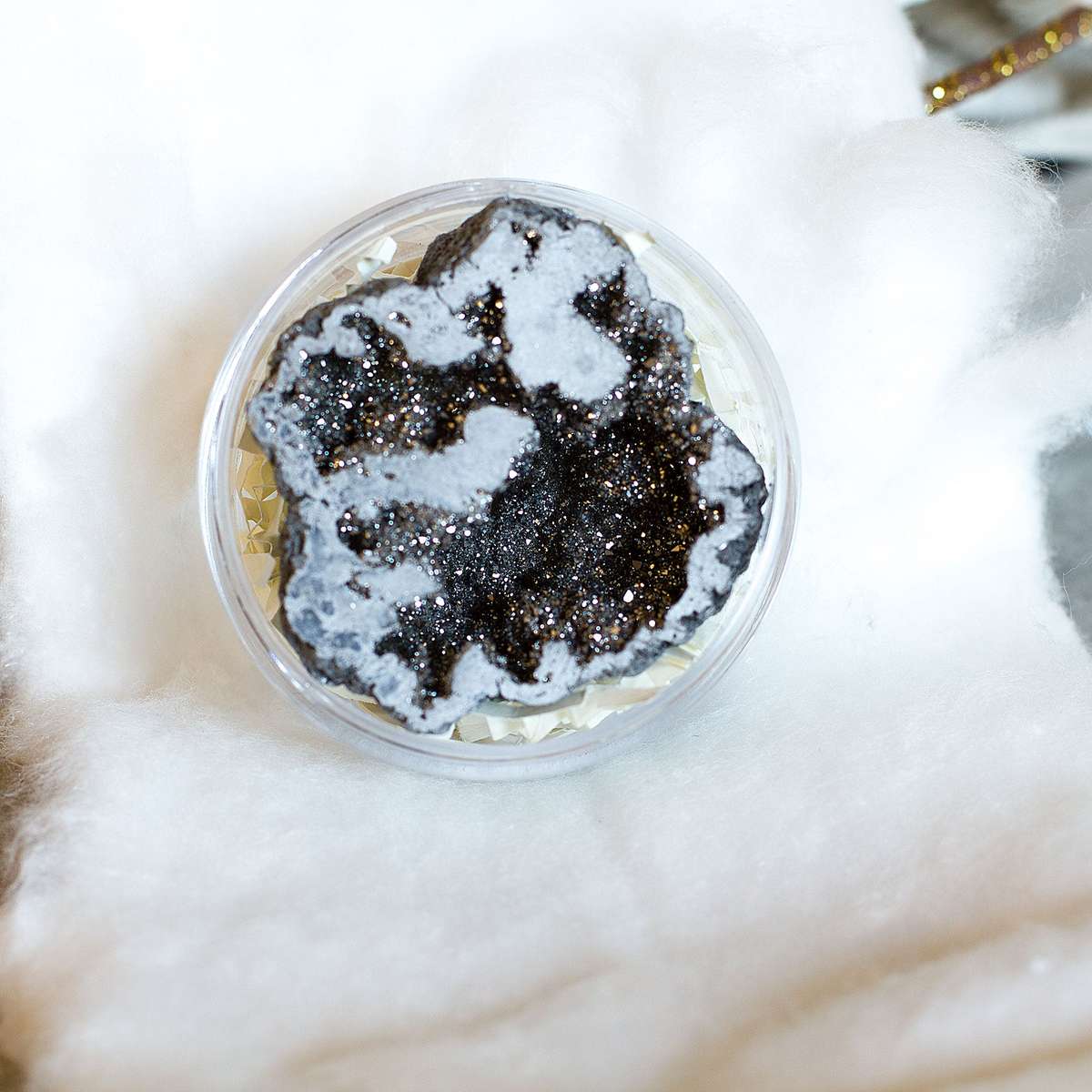 Agate Geode  Electroplated - Sliver