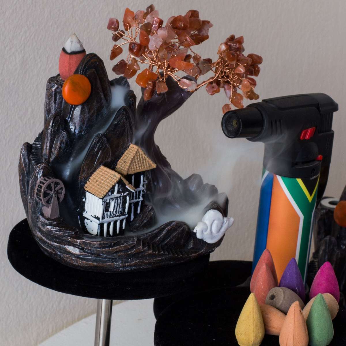 Crystal Backflow Burner - Amethyst