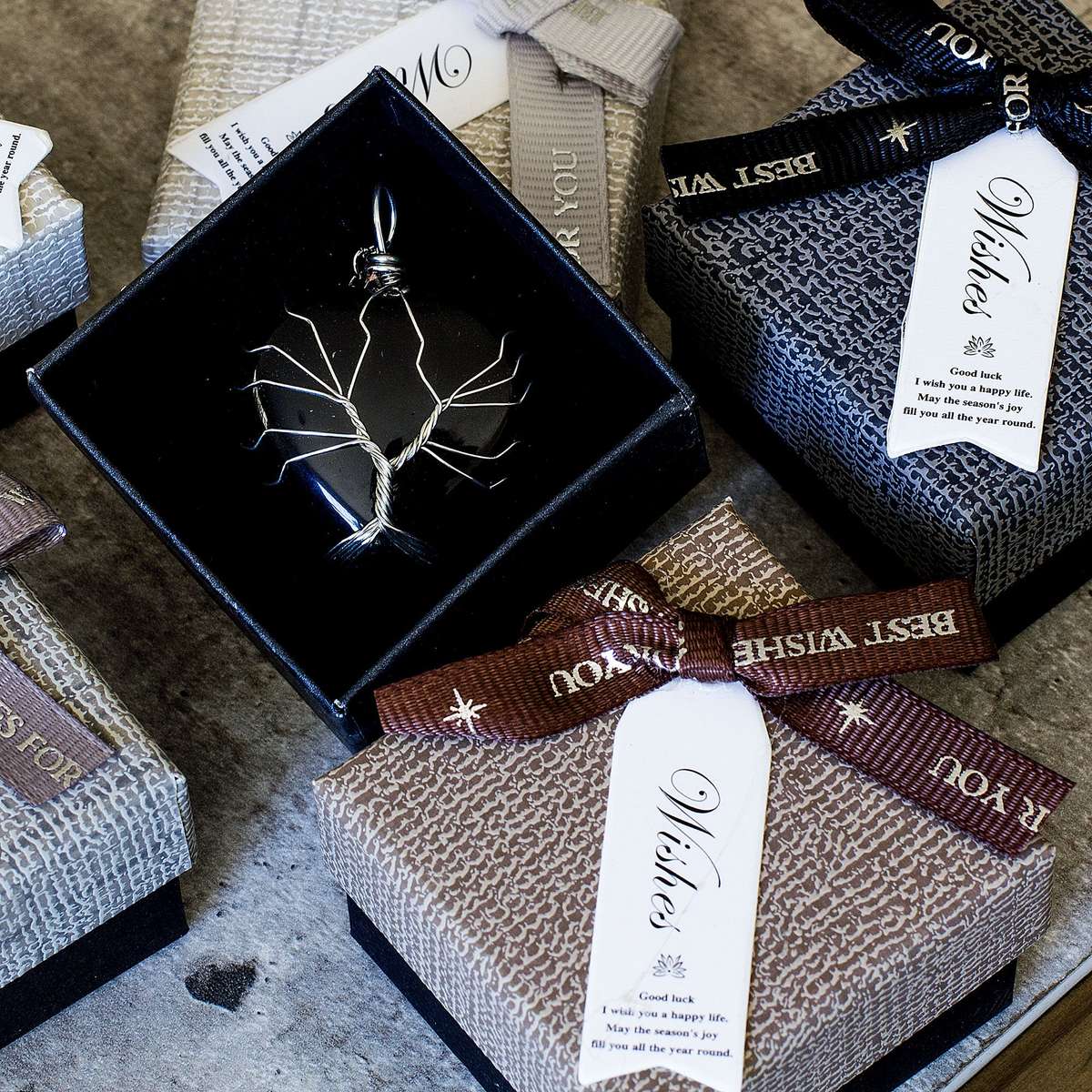 Heart Necklaces - Black Obsidian