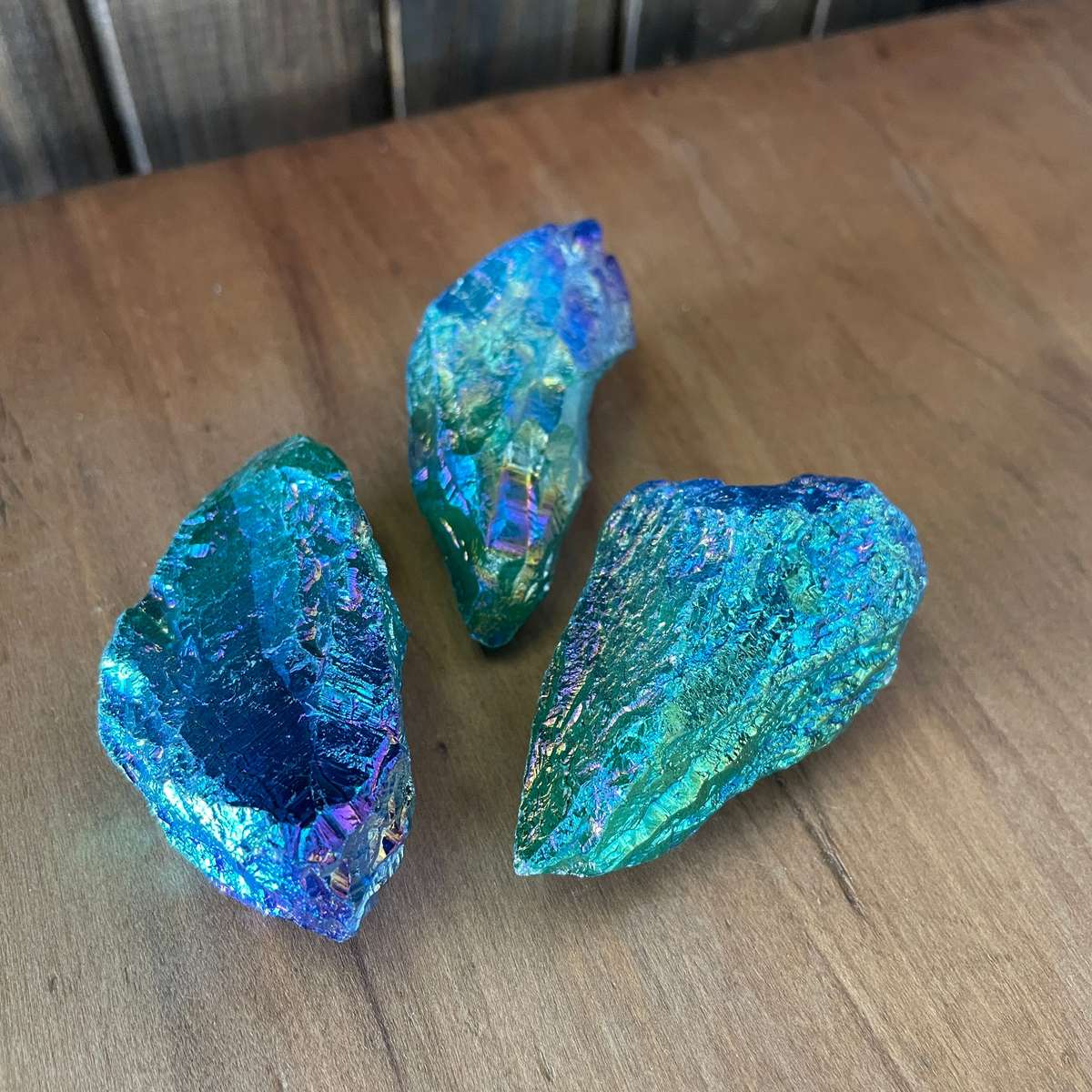 Aura Quartz Rough Points