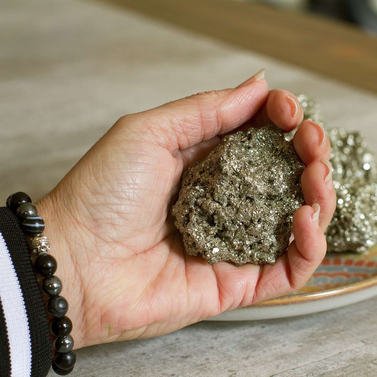 Pyrite Cluster / Druse - +/_ 165g